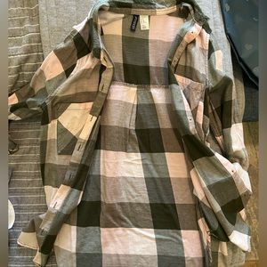 Cute pink and green flannel from H and M